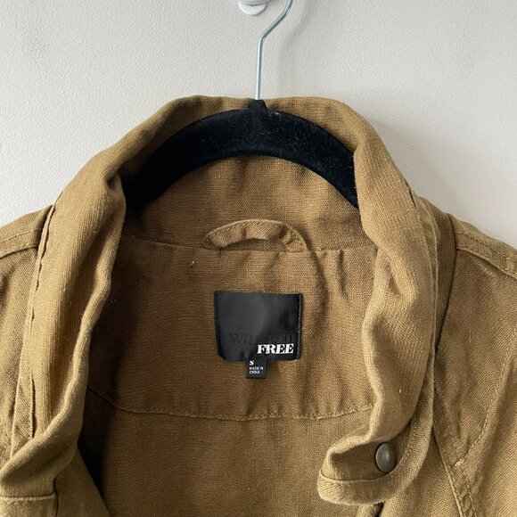 ARITZIA Wilfred Free Oversized Cargo Military Jacket Brown Small - Picture 7 of 9